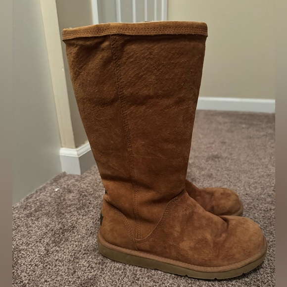 UGG Shoes - UGG Tall Kenly Boot - Chestnut Size 8